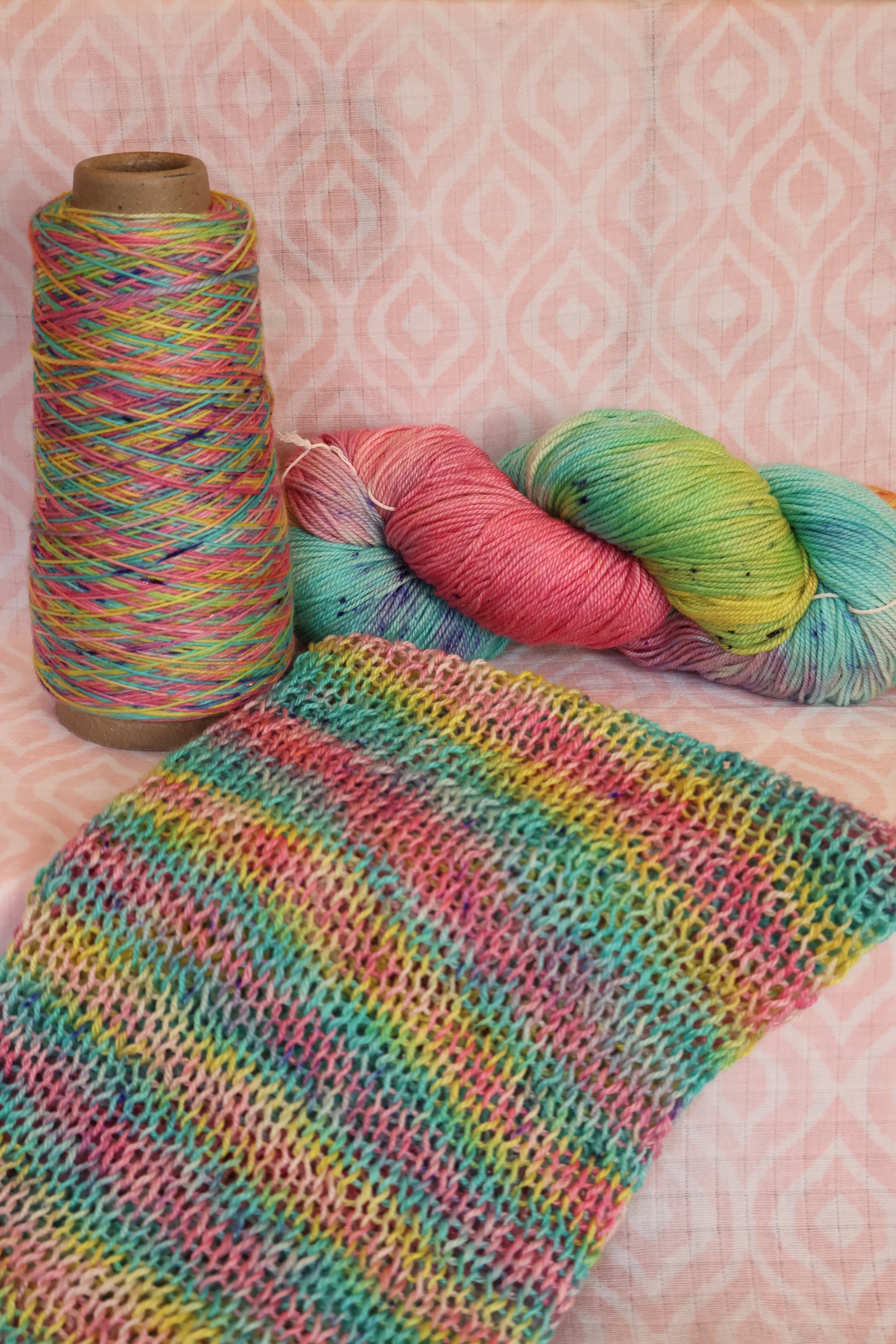 Unicorn Hair - Hand Dyed w/ silver stellina