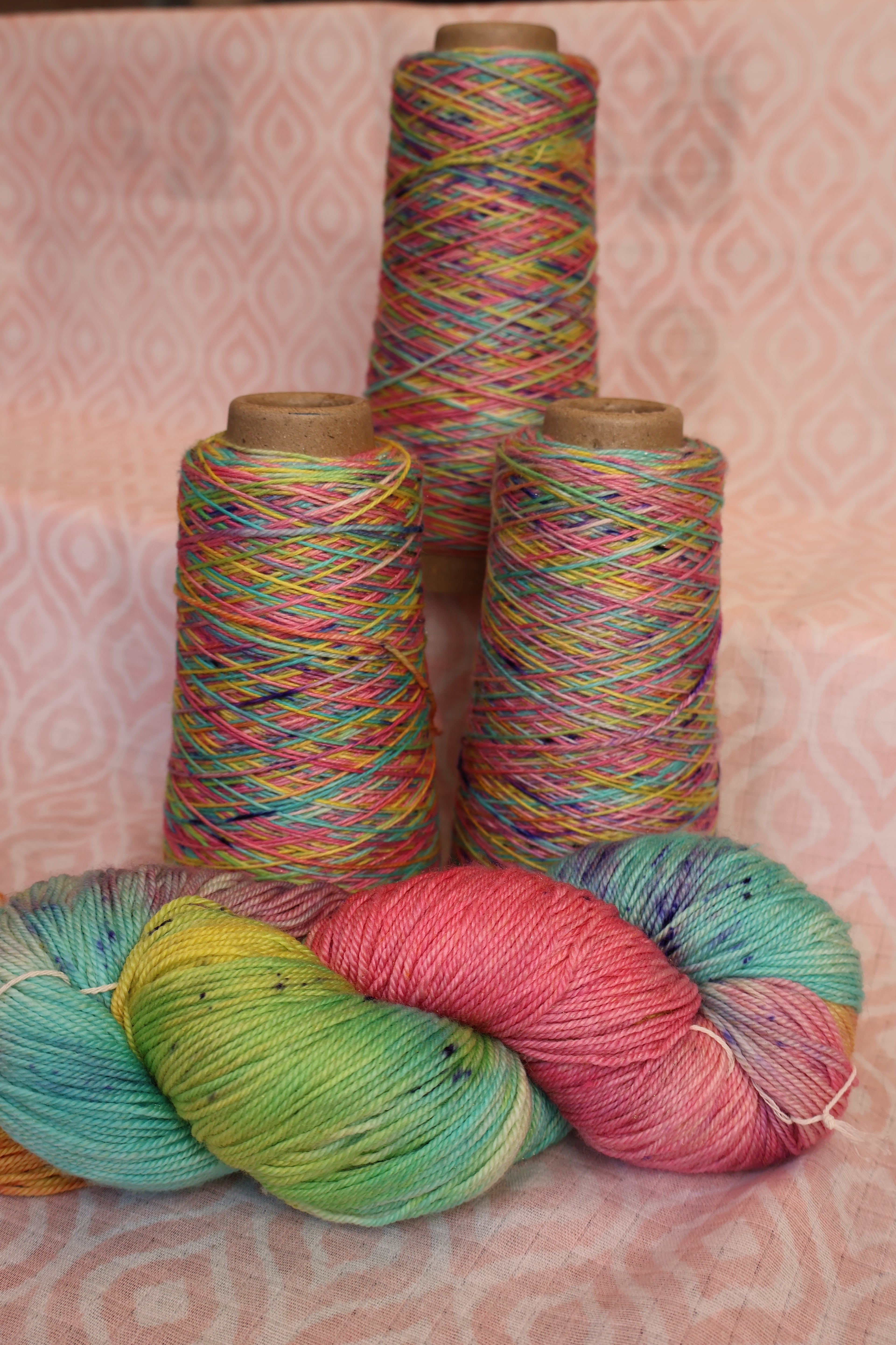Unicorn Hair - Hand Dyed w/ silver stellina